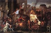 LE BRUN, Charles Entry of Alexander into Babylon h oil painting on canvas